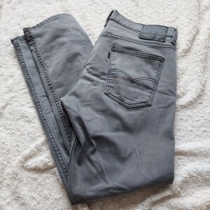 Levi's 508 Charcoal Gray Jeans 33 X 32 Tapered Leg Classic Normcore Casual